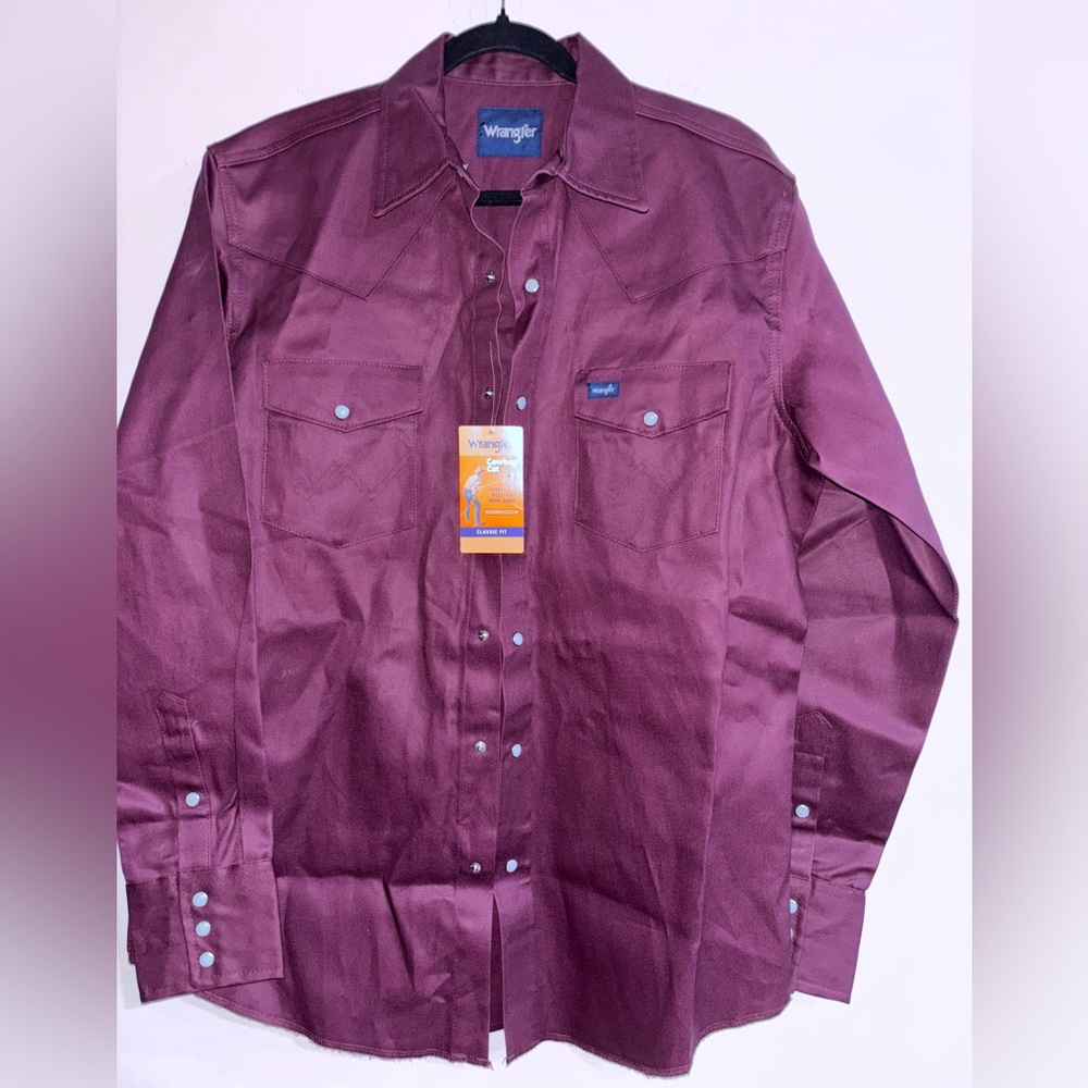 Wrangler Purple Cowboy Cut Shirt - Picture 2 of 11